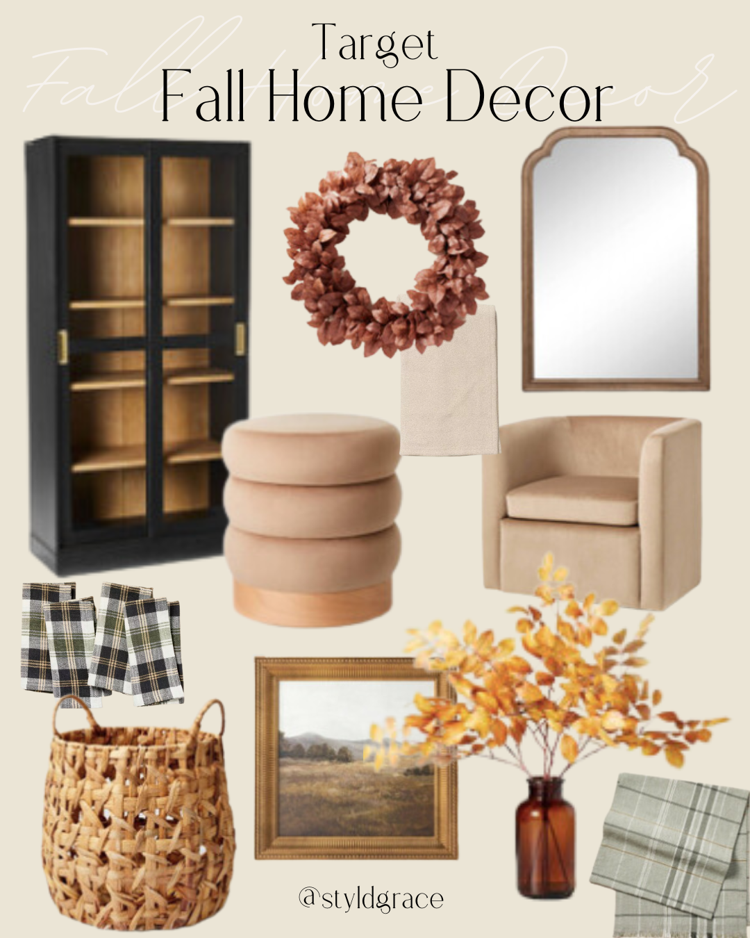 Styl'd Grace Blogger Brittainy Lemelle shares Target Fall Home Decor