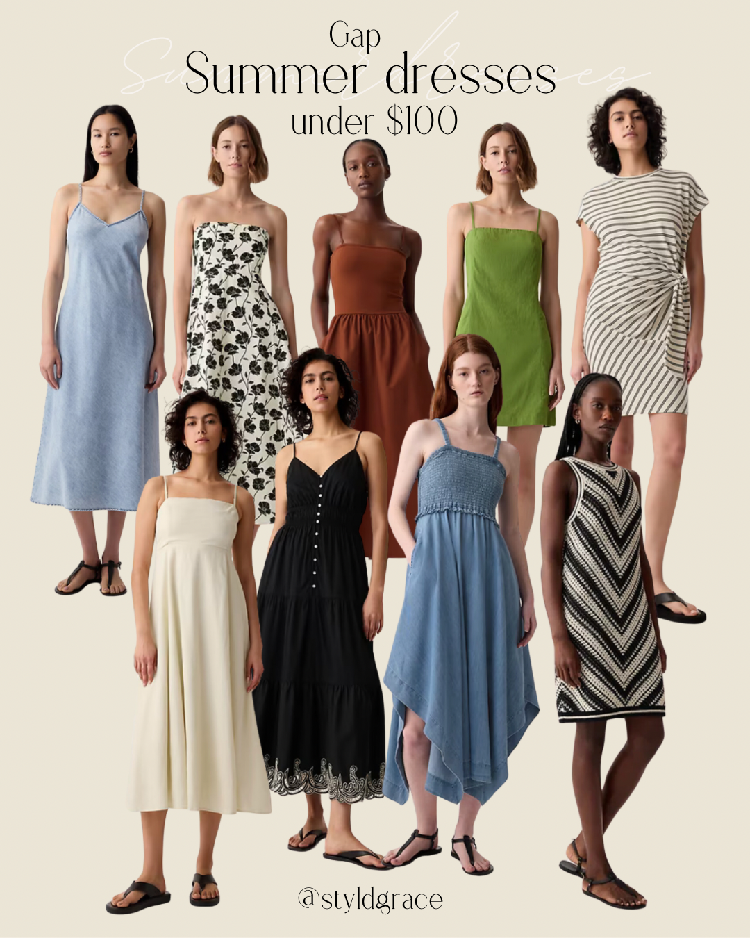 Summer Dresses under $100 from Gap