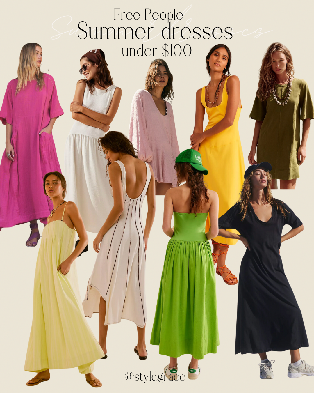 Summer Dresses under $100 from Free People