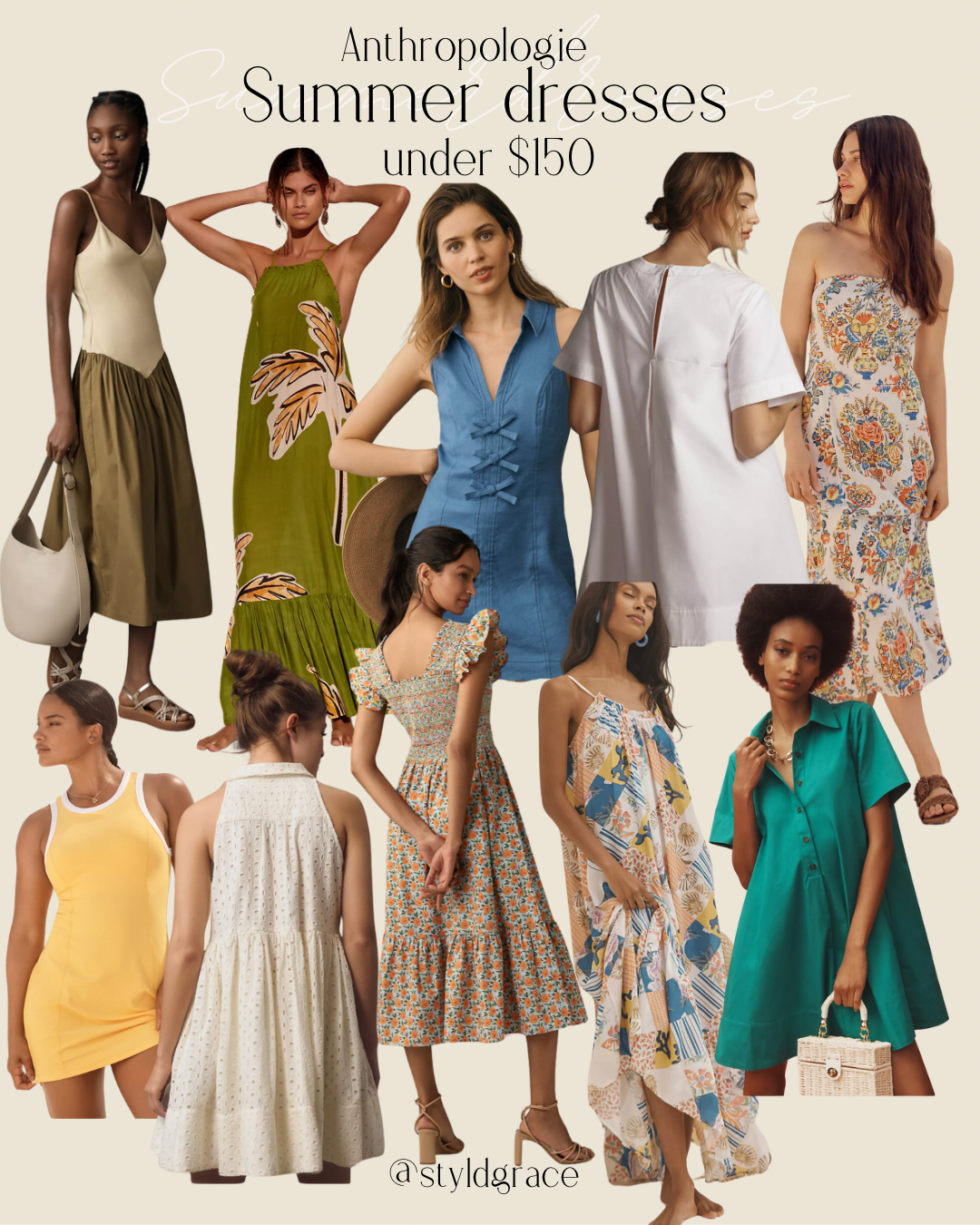 Summer Dresses under $100 from Antrhopologie