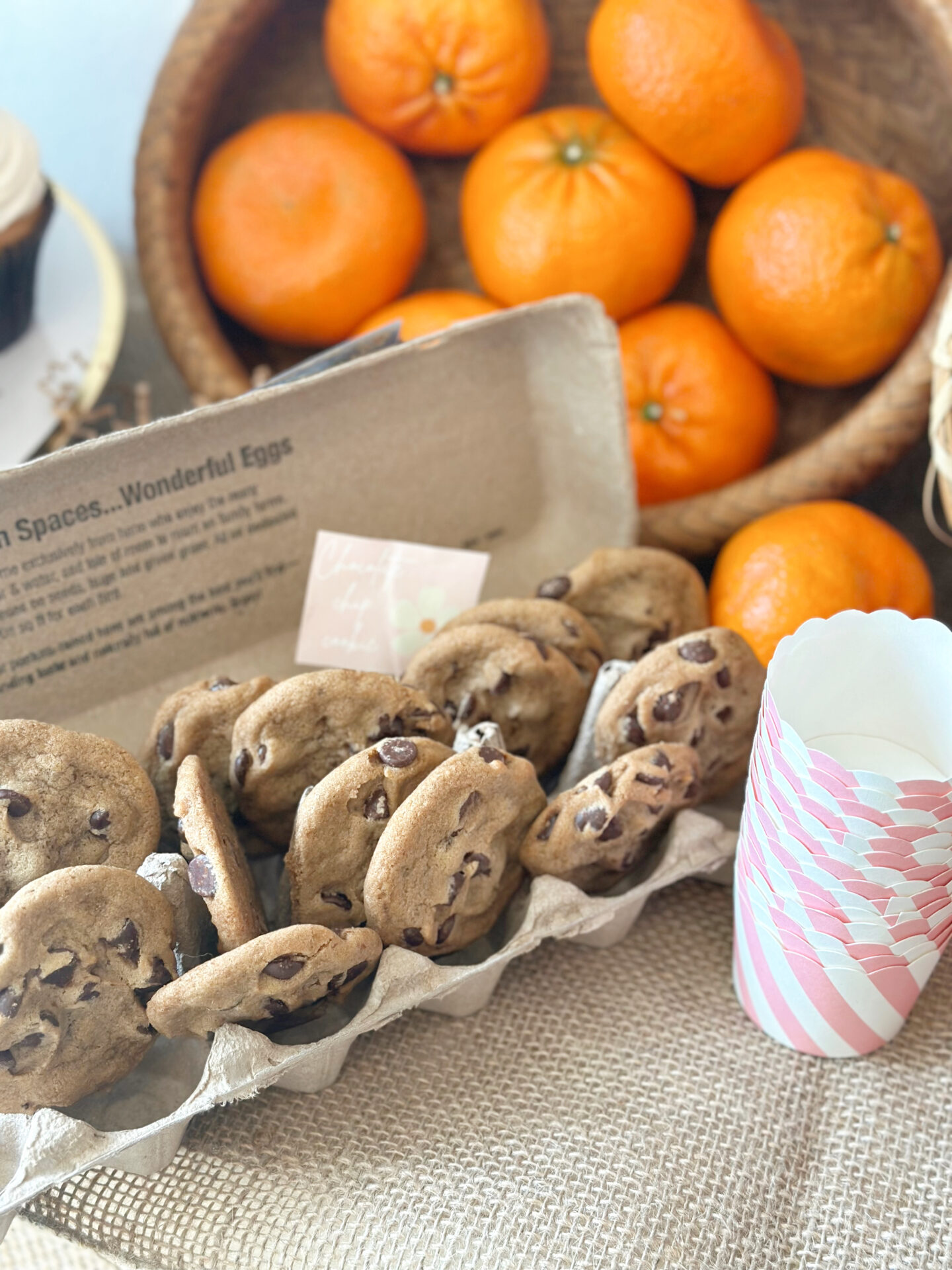 Styl'd Grace Blogger Brittainy Lemelle shares farmers market birthday party of her daughter - in photo: cookies and oranges