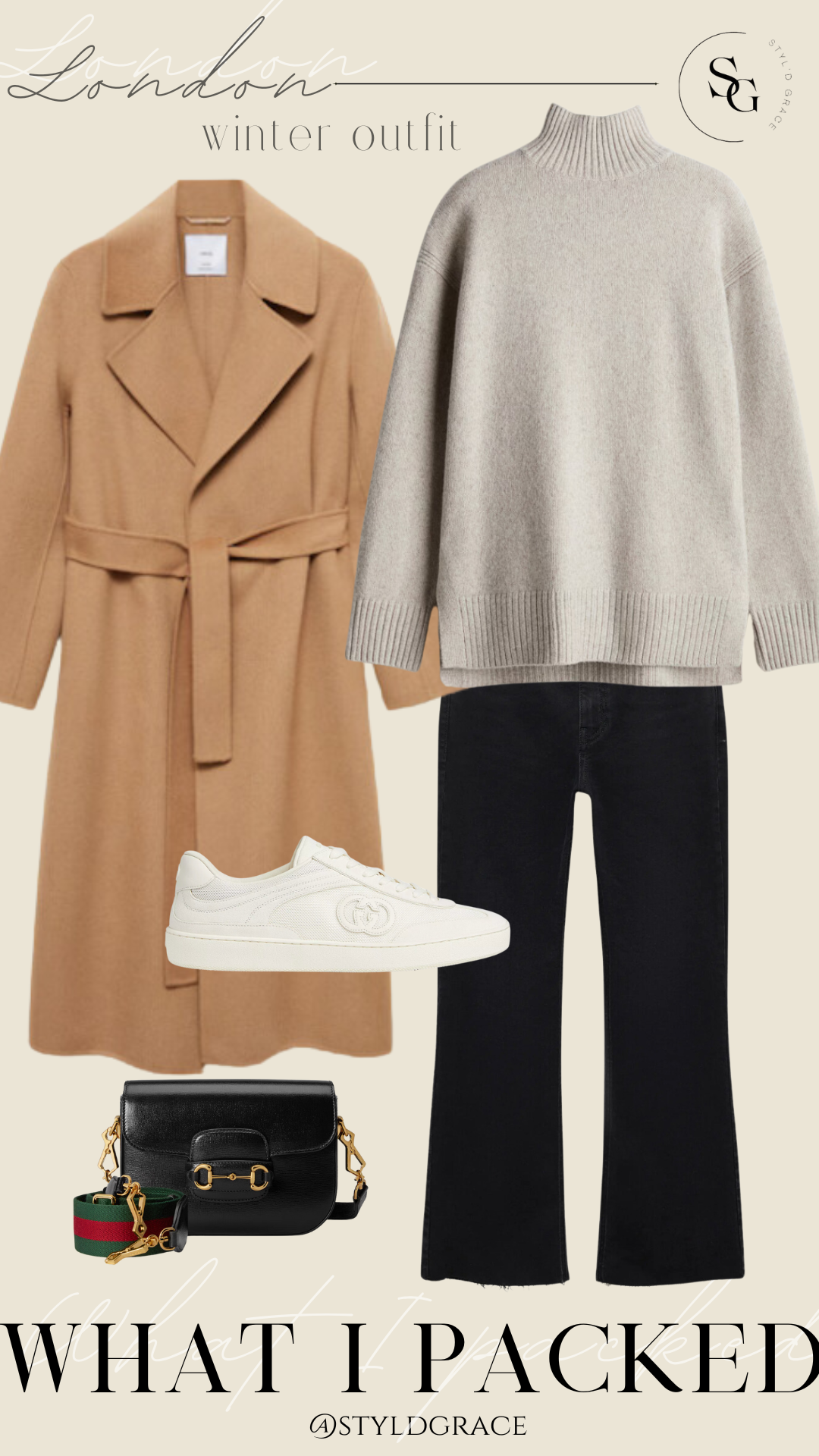 Coat and sweater outfit